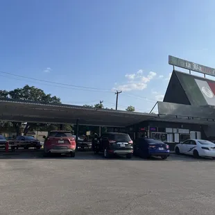 cars parked in a parking lot