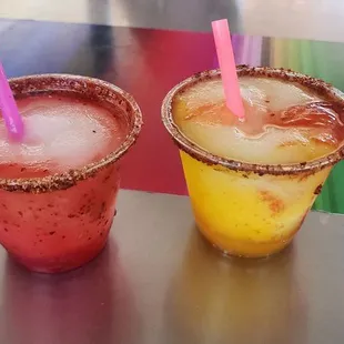 Mango and strawberry margs 2$