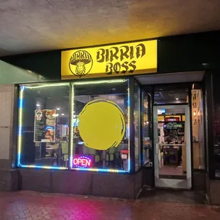birria boss neon sign