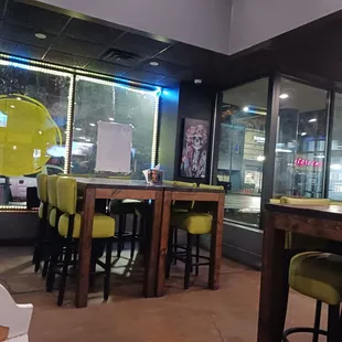 a view of the inside of a restaurant