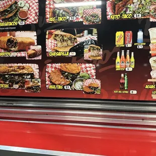 The menu
