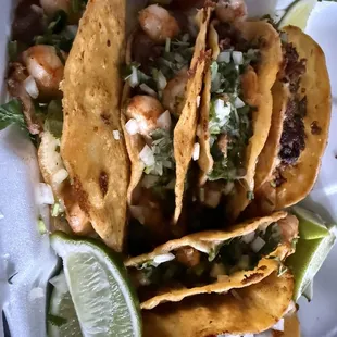 Birria tacos and surf and turf