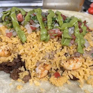 Surf N Turf Maricopa Burrito
