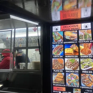 a menu for a restaurant