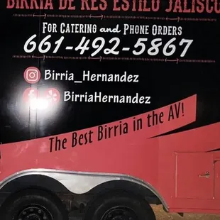 the side of a food truck