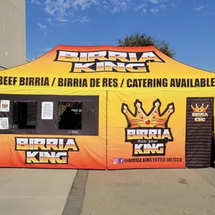 Birria King tent