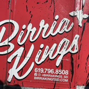 birria kings truck parked on the side of the road