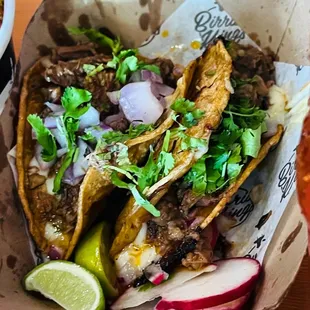 Delicious Quesatacos be sure to add consomé soup to dip the tacos.