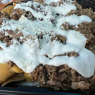 Birria nachos