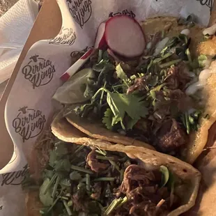 Birria tacos
