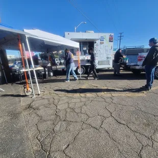 Waiting and meat cut in front of you