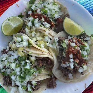 Tacos de cabeza al vapor