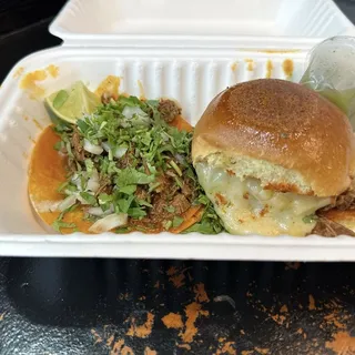 Beef Birria Slider with Cheese