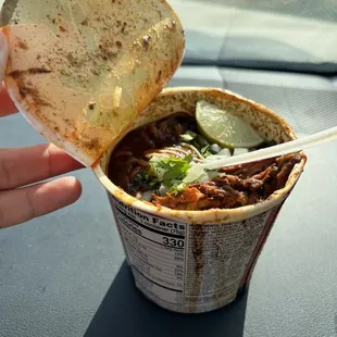 Birria Ramen. Taste delicious and well done. Perfect amount of explosive flavour