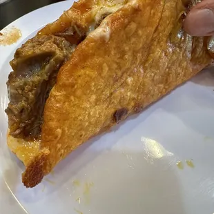 Birria taco with cheese! The crispy goodness that satisfies the soul