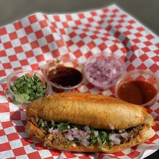 Birria sandwich