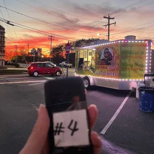 The food truck and waiting system!