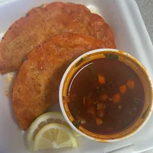 Birria tacos. (Beef)