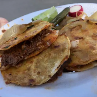 Queso tacos birria