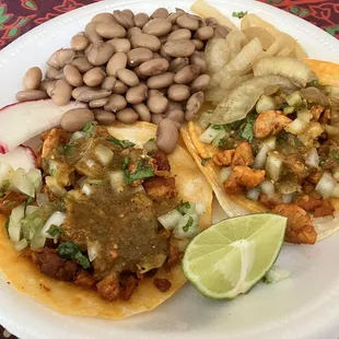 Tacos and a side of beans
