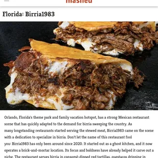 Best Birria Tacos in Florida, see Tips for link to article - May 16, 2023