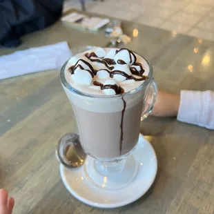 Hot chocolate with marshmallows