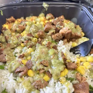 Asada bowl just the way I wanted it. They do have a lot more add ons then what you see here.