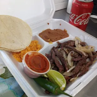 Platillo de asada (Steak)