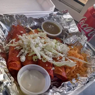 Platillo de Enchiladas