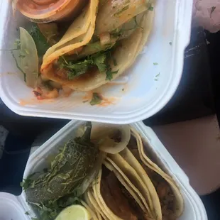 Chorizo, pastor , carnitas y el otro chicharon