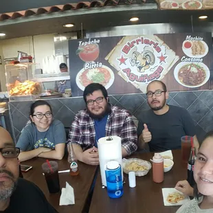 Almorzando en família