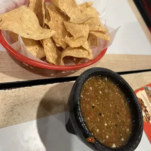 Warm salsa!