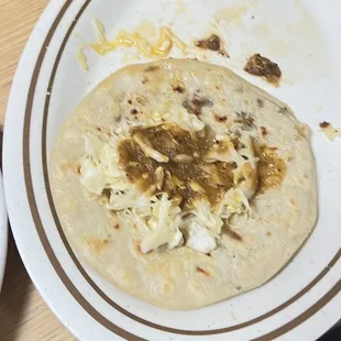 Pupusas sin color y sabor