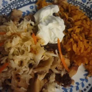 Two pupusa combo plate. Delicious!