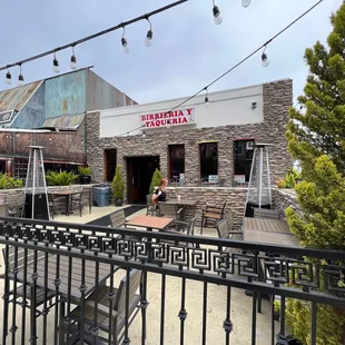 Outside of the restaurant