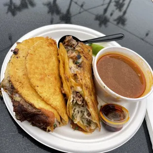Queso Birria tacos
