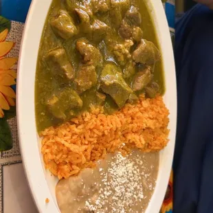 Chile verde plate