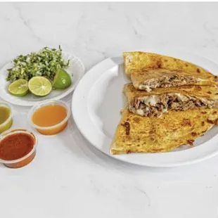 a plate of food on a table