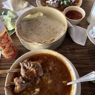Birria plate and bowl
