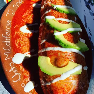 Burrito Mojado Salsa Roja