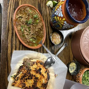 Birria de borrego with some quesabirria