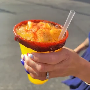 Pineapple chamoy agua fresca