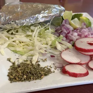 Pozole toppings