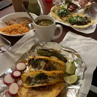 mexican food and drinks