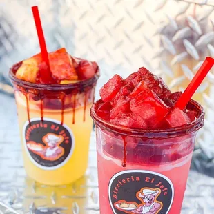 Aguas Frescas Piña and Sandía