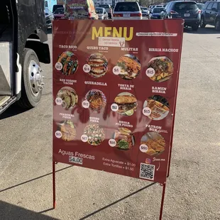 Food truck in parking lot