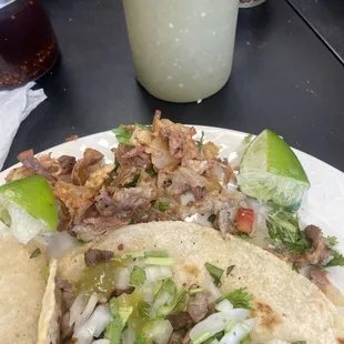 Most of the meat in the taco was fat