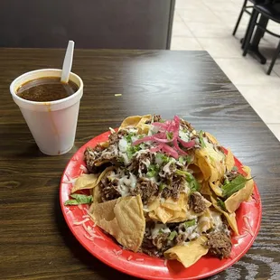 Birria nachos
