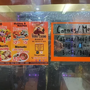 New menu