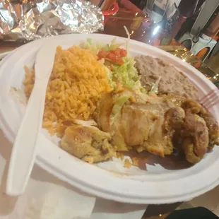 Pollo Asado Combo plate